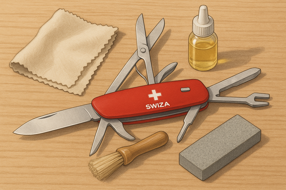 Comment entretenir son couteau suisse Swiza ? Image