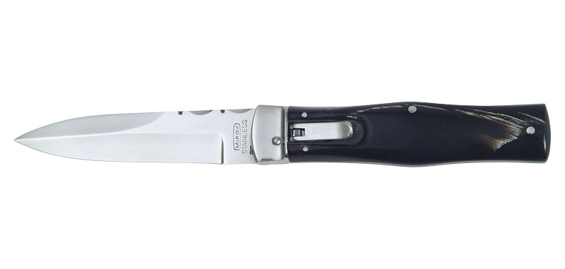Couteau Automatique Predator Corne Noire Mikov