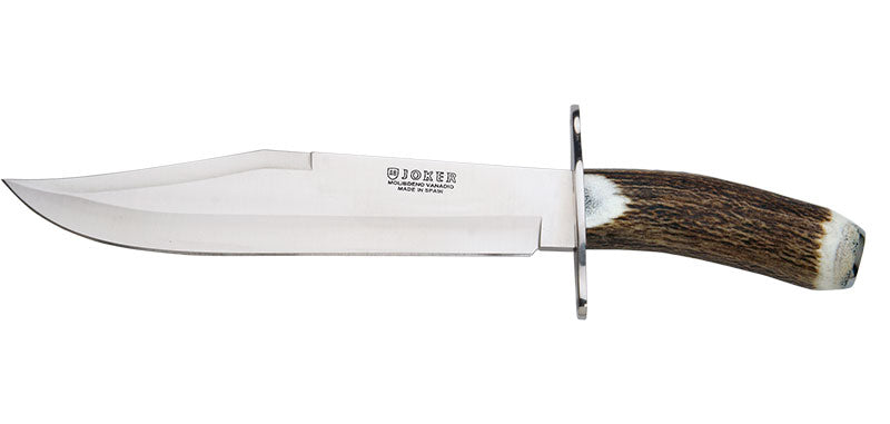 Couteau Bowie Joker 25cm Bois de cerf