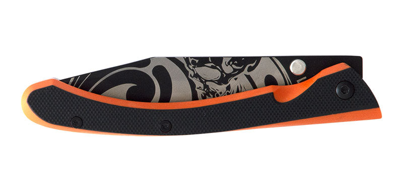 Couteau C63 Bad Boy Noir/Orange Lug