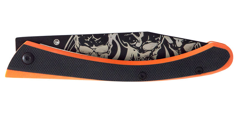 Couteau C63 Bad Boy Noir/Orange Lug