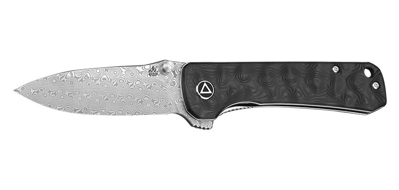 Couteau Carbone Damas Hawk QSP