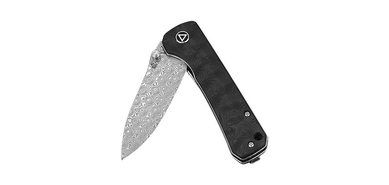 Couteau Carbone Damas Hawk QSP