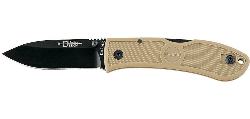 Couteau Dozier Chasseur Coyote Marron Ka-Bar