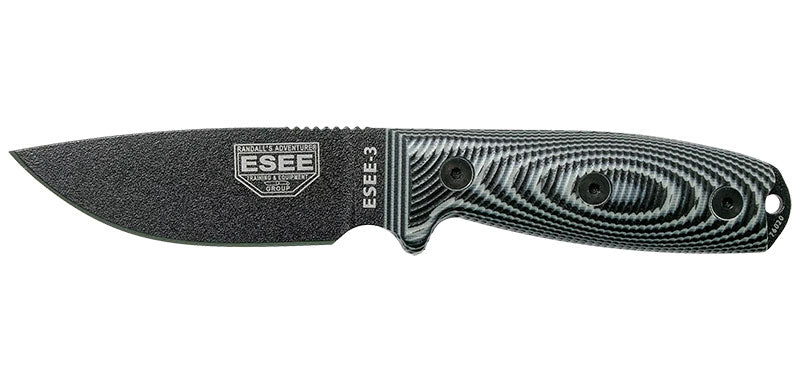 Couteau ESEE-3 Gris/Noir ESEE