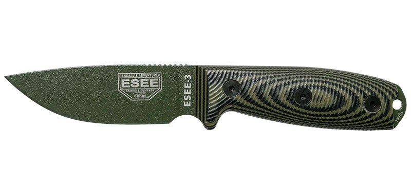 Couteau ESEE-3 Lame Verte ESEE