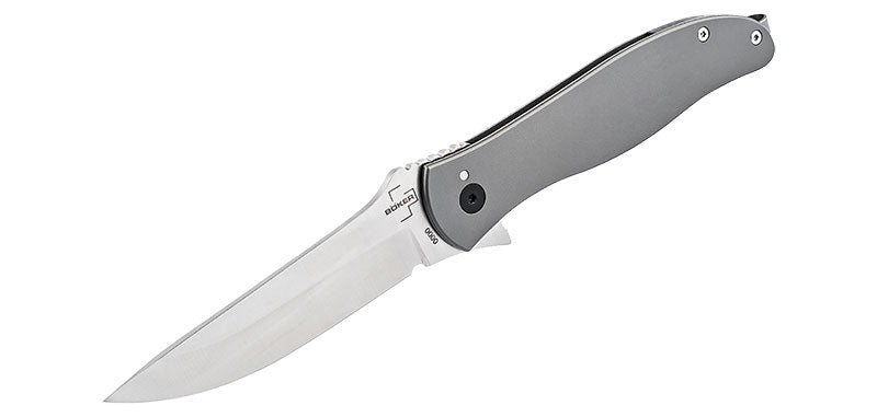 Couteau Gris Full Acier The Escort Böker Plus