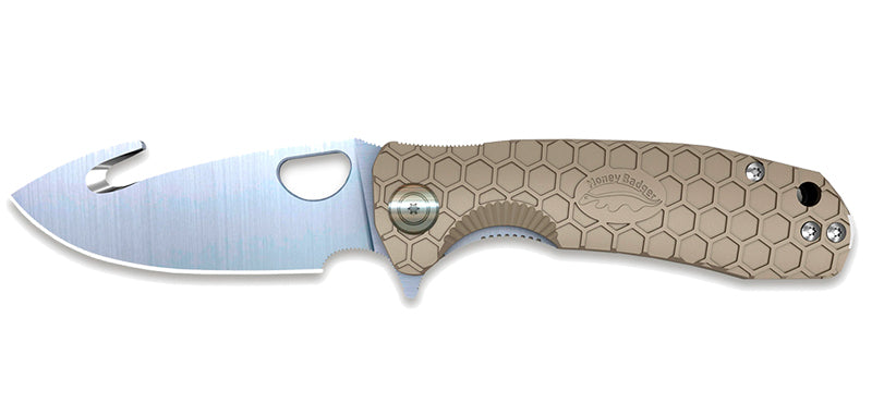 Couteau Hook Large Tan Honey Badger