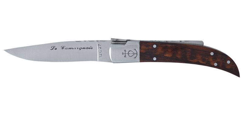 Couteau N°10 Trident forgé Amourette brossée Le Camarguais
