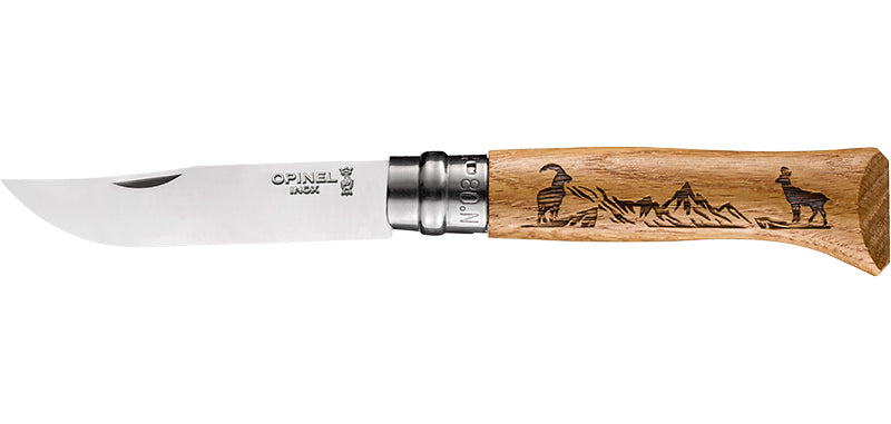 Couteau Opinel N°8 Animalia Chamois