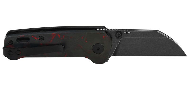 Couteau Penguin Mini Noir/Rouge QSP