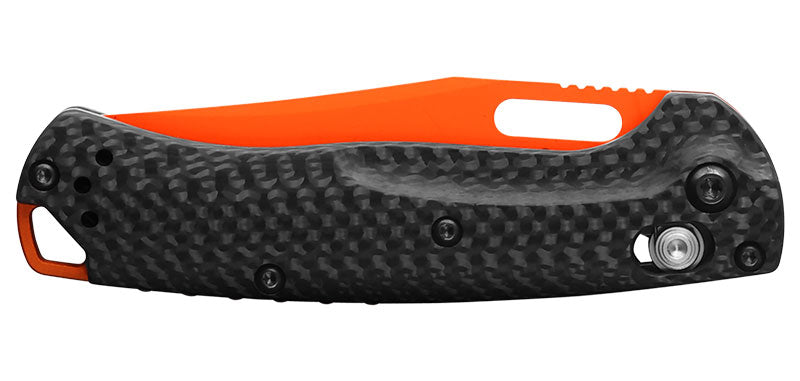 Couteau Pliant Orange Fibre de Carbone Mini Taggedout Benchmade