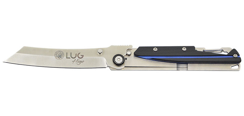 Couteau Pliant SP3S noir/bleu Lug