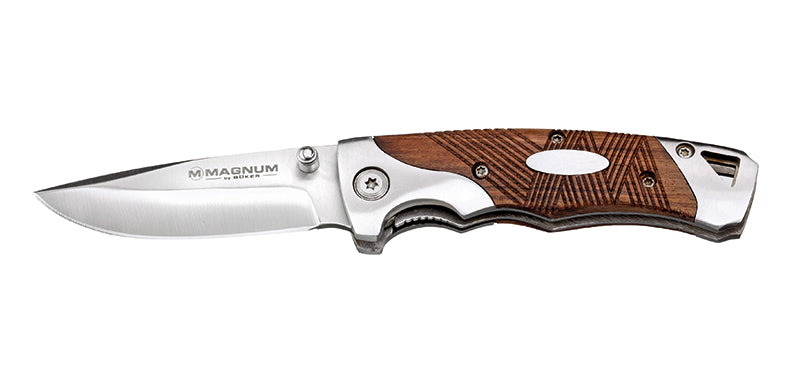 Couteau Pliant bois et Acier Luxueux Boker magnum