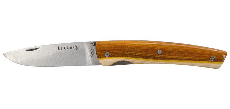 Couteau Pliant le Charly Bois de Pistachier Coutellerie Chevalerias