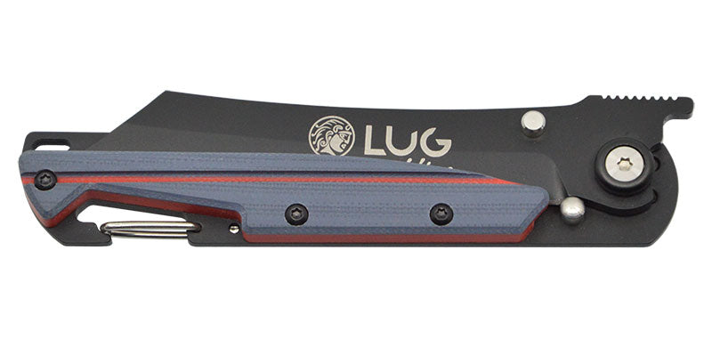 Couteau SP3T gris/rouge Lug