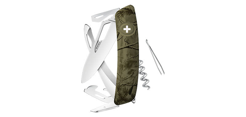 Couteau Suisse Chasseur Olive Swiza