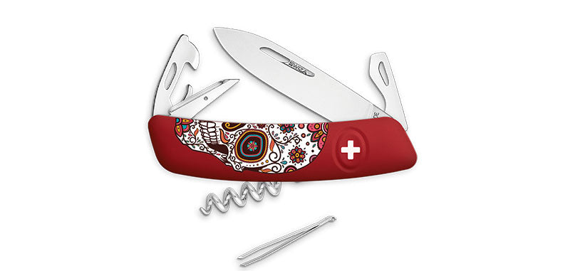 Couteau Suisse D03 Mexican Skull Swiza