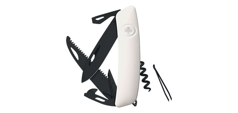 Couteau Suisse D05 Allblack Blanc Swiza