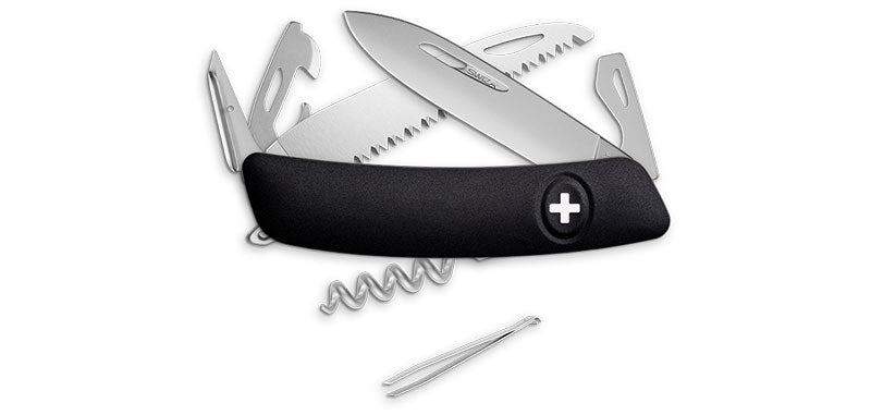 Couteau Suisse D05 Allmatt Noir Swiza
