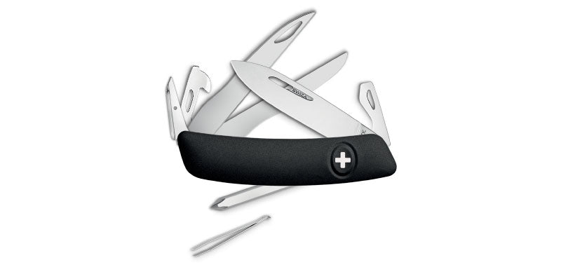 Couteau Suisse D08 Scissors Noir Swiza