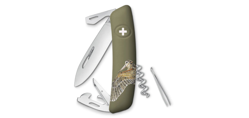 Couteau Suisse Kaki D03 Edition Bécasse Swiza
