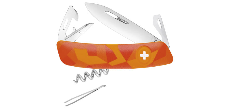 Couteau Suisse Orange Luceo Swiza