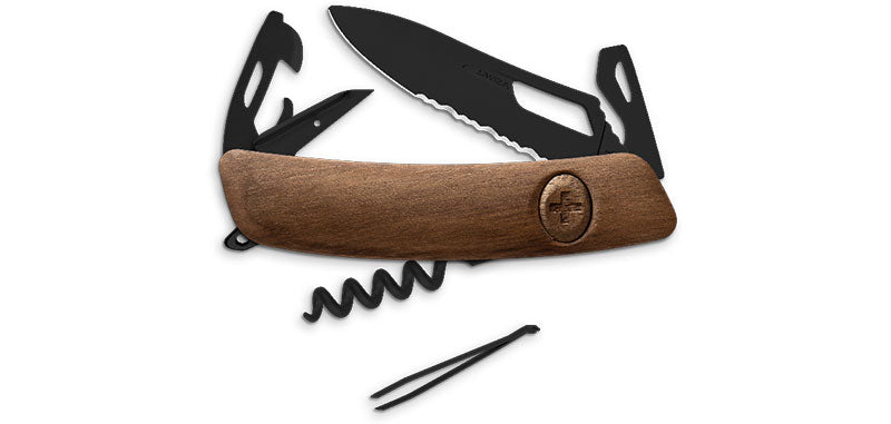Couteau Suisse SH03 Allblack Noyer Swiza