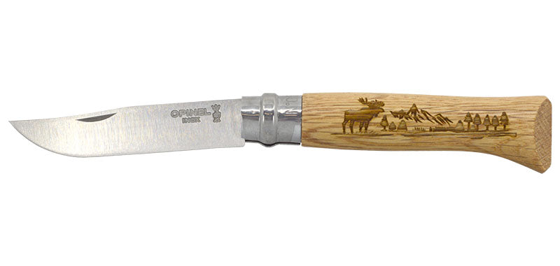 Couteau Opinel N°8 Animalia America Elan