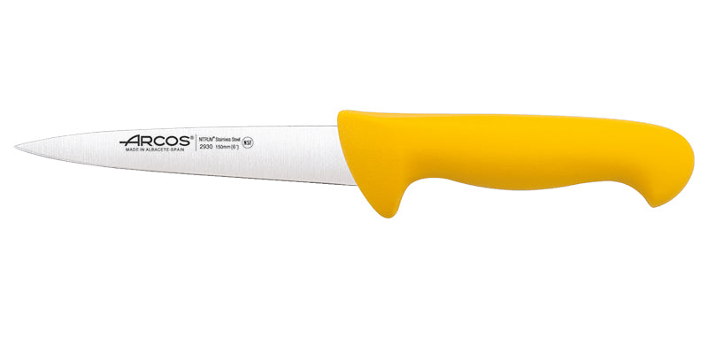 Couteau de Cuisine Boucher Arcos Jaune 15cm