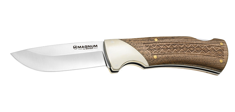 Couteau de Poche Bois naturel élégant Boker magnum