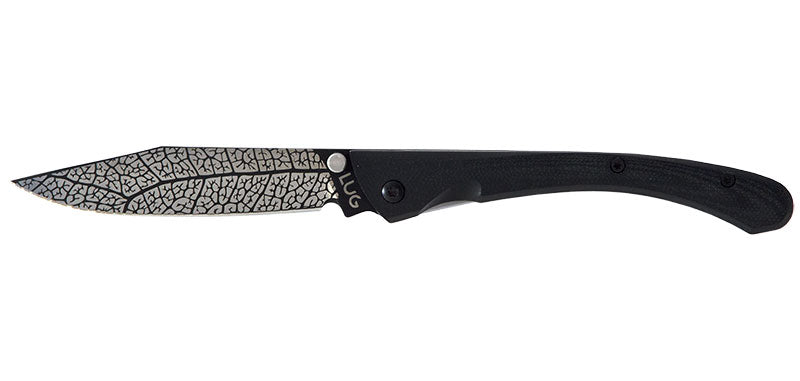 Couteau de Poche C63 Feuille Noir Lug