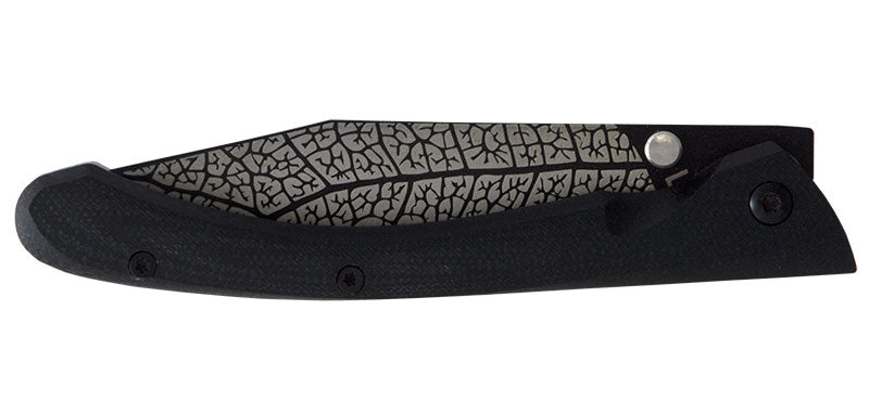 Couteau de Poche C63 Feuille Noir Lug