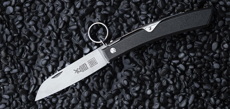 Couteau de Poche IBEX 100 inox Stonewash Noir