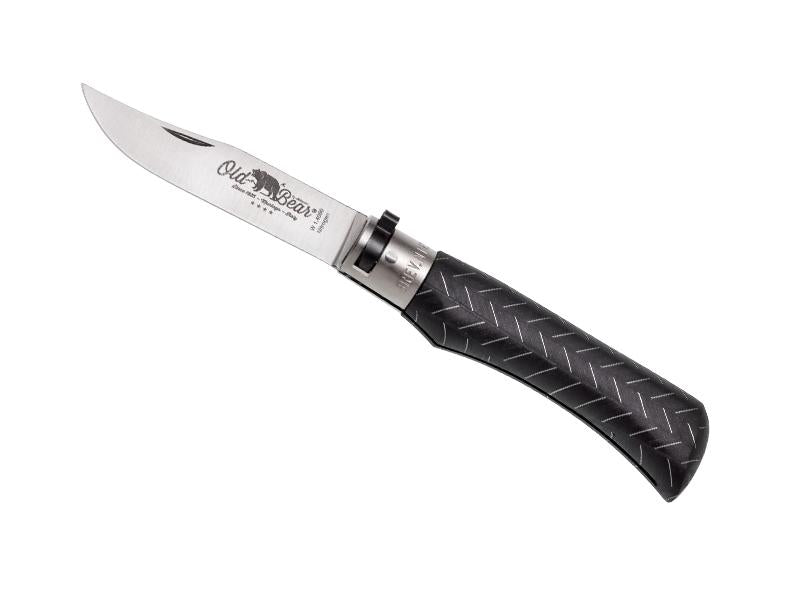 Couteau de Poche Old Bear Noir et Aluminium Taille L