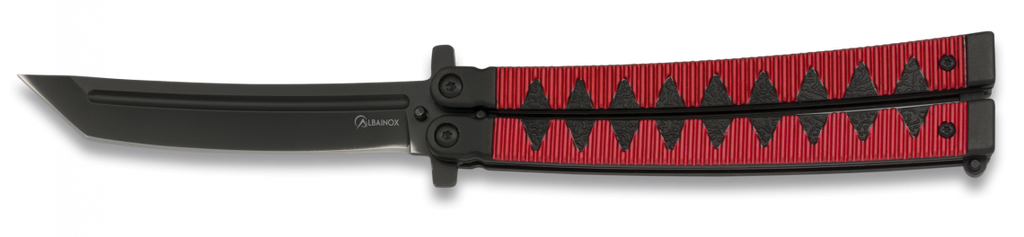 Couteau papillon Ninja rouge Albainox