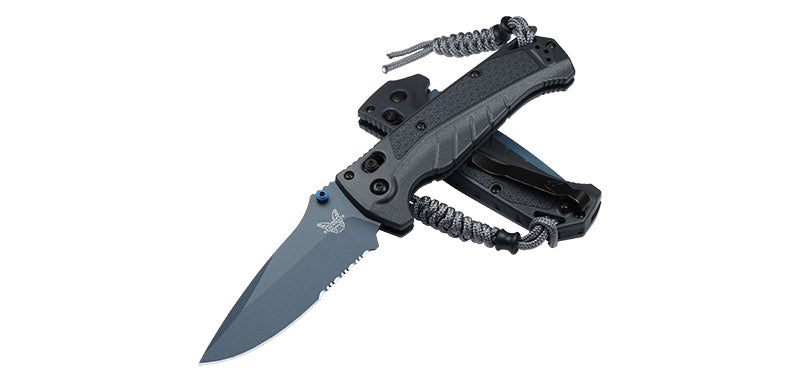 Couteau pliant Adira Gris et bleu Benchmade