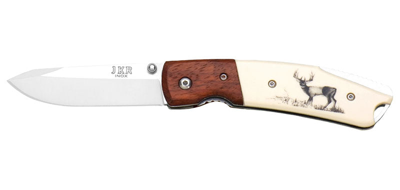 Couteau pliant jkr manche style cerf