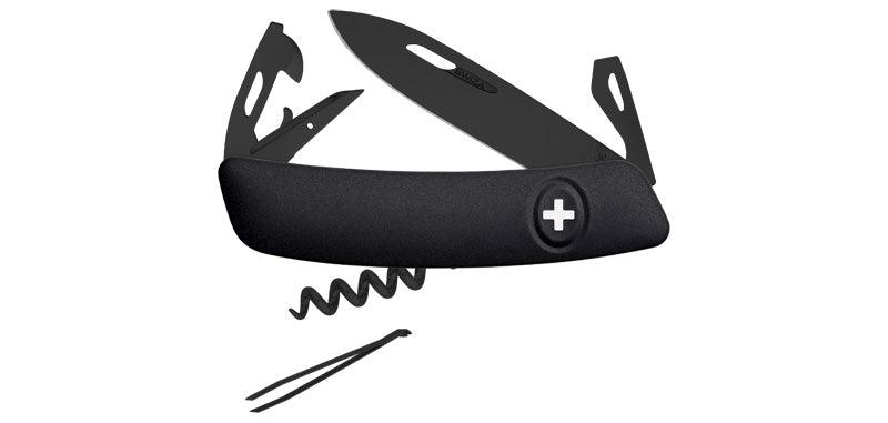 Couteau suisse swiza noir 11 fonctions