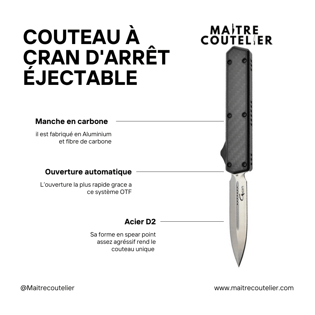 Couteau À Cran D'Arrêt Éjectable