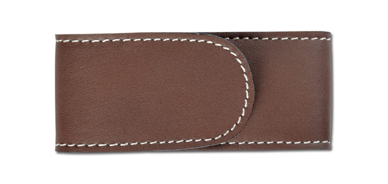 Étui Couteau Cuir doublé marron 25 PIELCU
