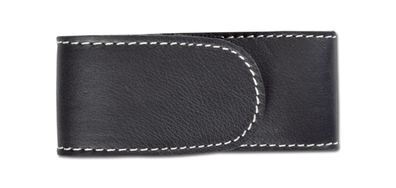 Étui Couteau Cuir doublé noir PIELCU