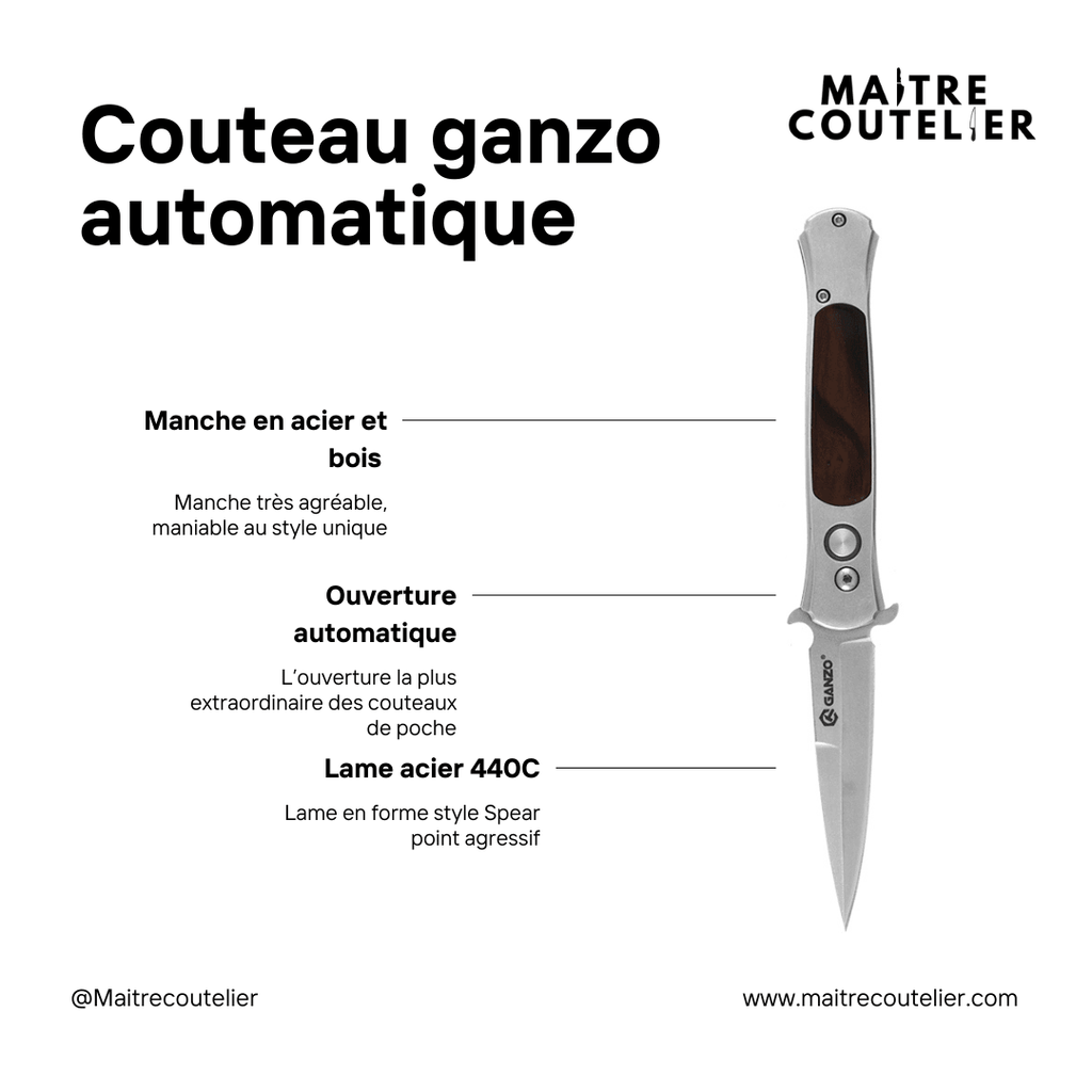 Couteau Ganzo Automatique