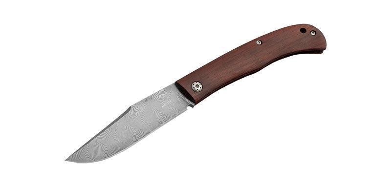 Couteau De Chasse Forgé Damas