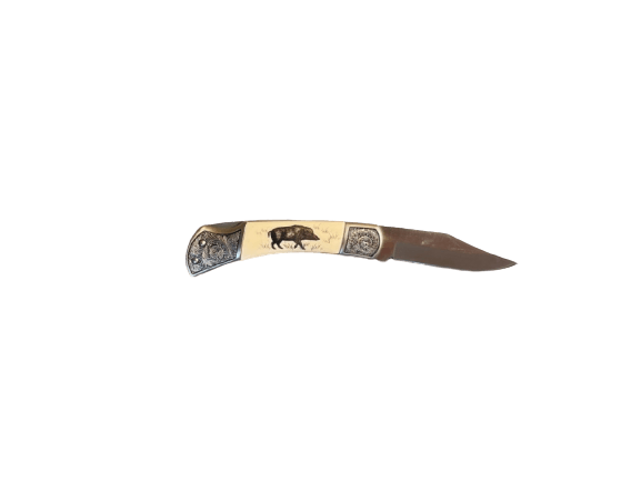 Couteau De Chasse Gravure Sanglier