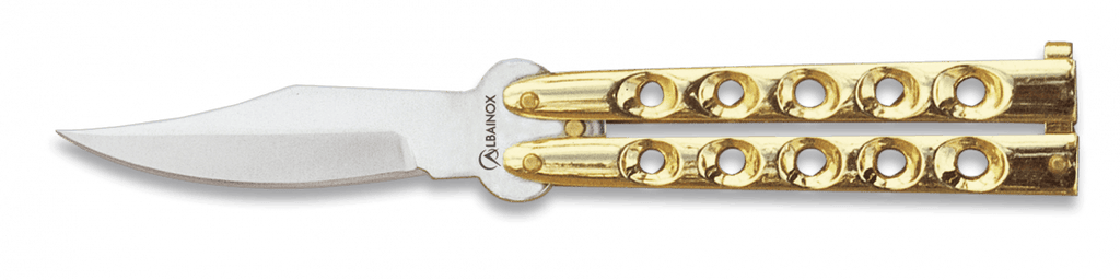 Couteau papillon or