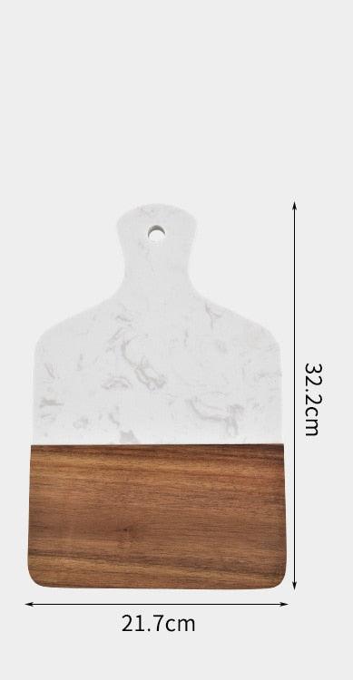 Planche À Découper Marbre Et Bois