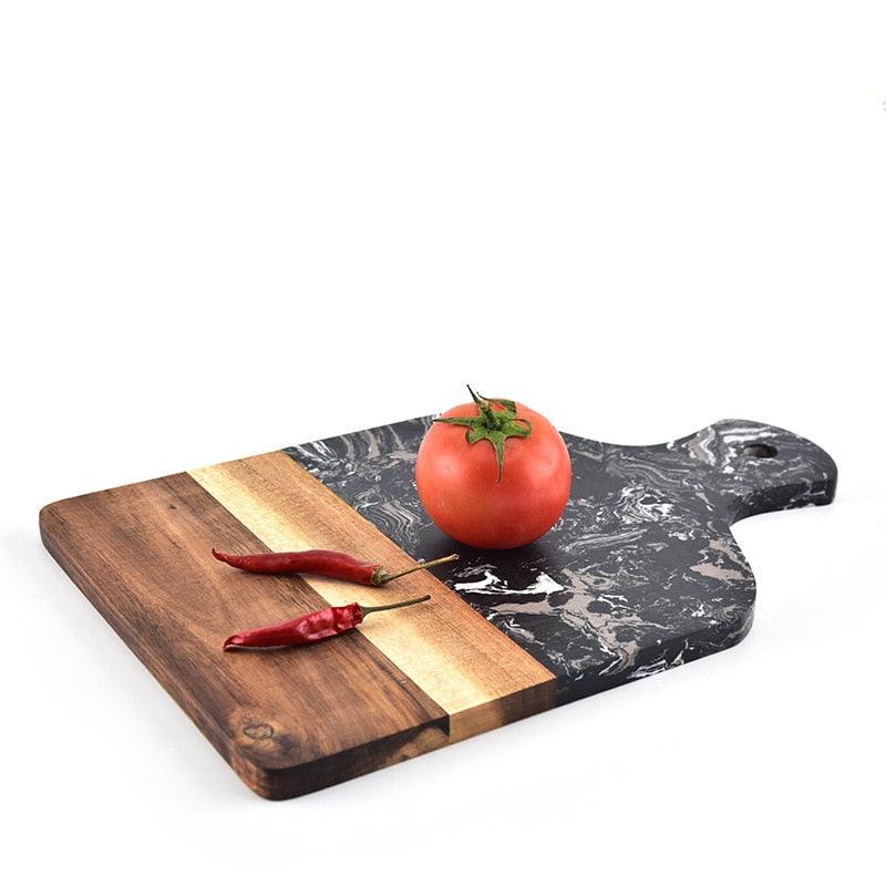 Planche À Découper Marbre Et Bois